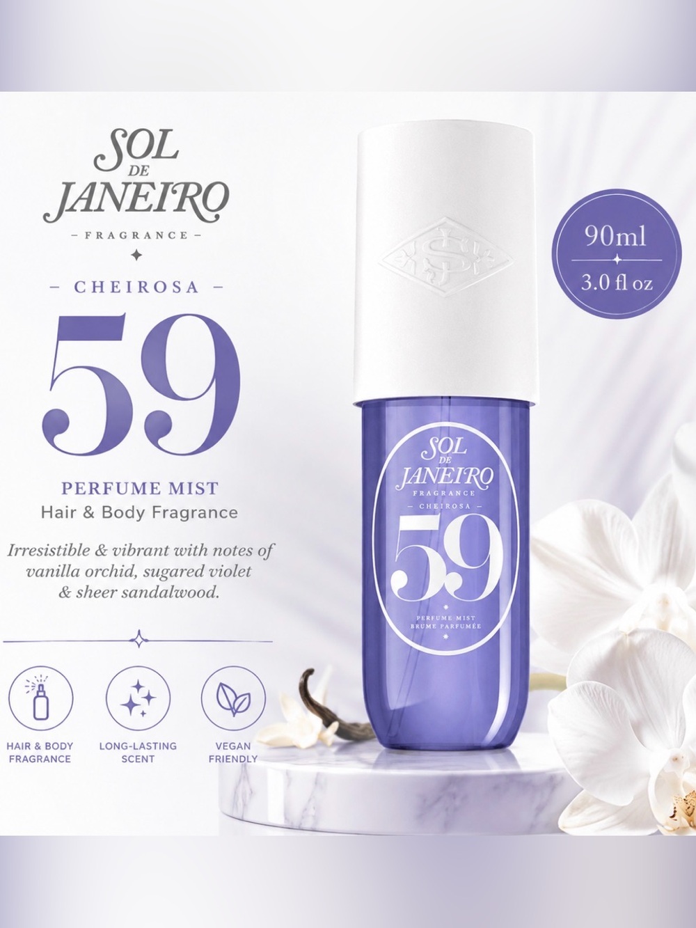 Sol de Janeiro Purple Cheirosa 59 Hair & Body Mist 90ml